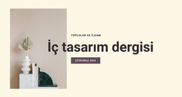 İç Tasarım Dergisi Için Joomla Şablonu