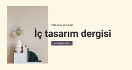 İç Tasarım Dergisi - Modern Web Sitesi Oluşturucu