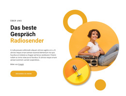 Beste Talk-Radiosender – Fertiges Website-Design