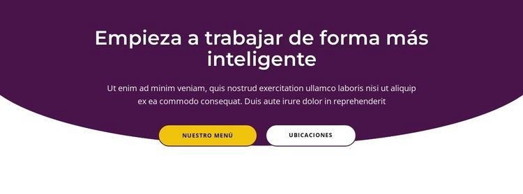 Empieza a trabajar de forma más inteligente Creador de sitios web HTML