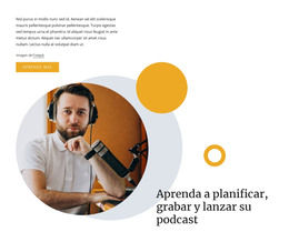 Grabe Su Podcast - Mejor Plantilla HTML