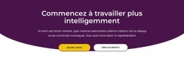 Commencez À Travailler Plus Intelligemment – Page De Destination