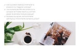 HTML5 Réactif Pour Travailler Dans Un Magazine De Mode