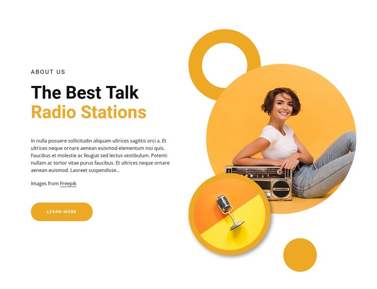 Best talk radio stations Homepage Design