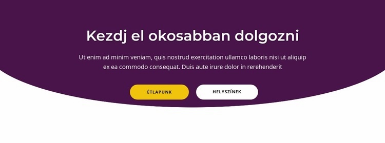 Kezdj el okosabban dolgozni Sablon