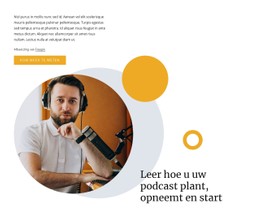Neem Uw Podcast Op Premium CSS-Sjabloon