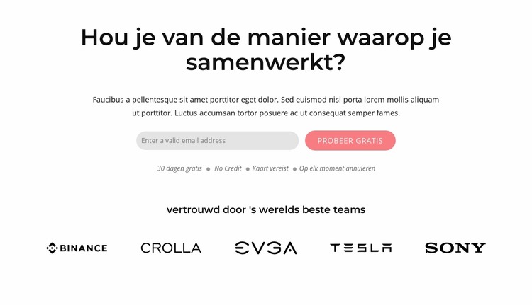 Blok met vorm en merken Joomla-sjabloon