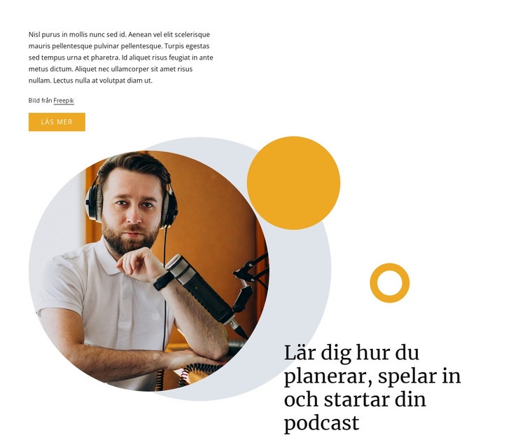 Spela in din podcast CSS -mall