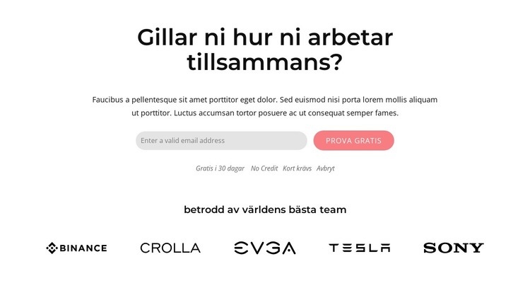 Block med form och varumärken CSS -mall