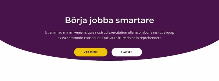 Börja jobba smartare CSS -mall