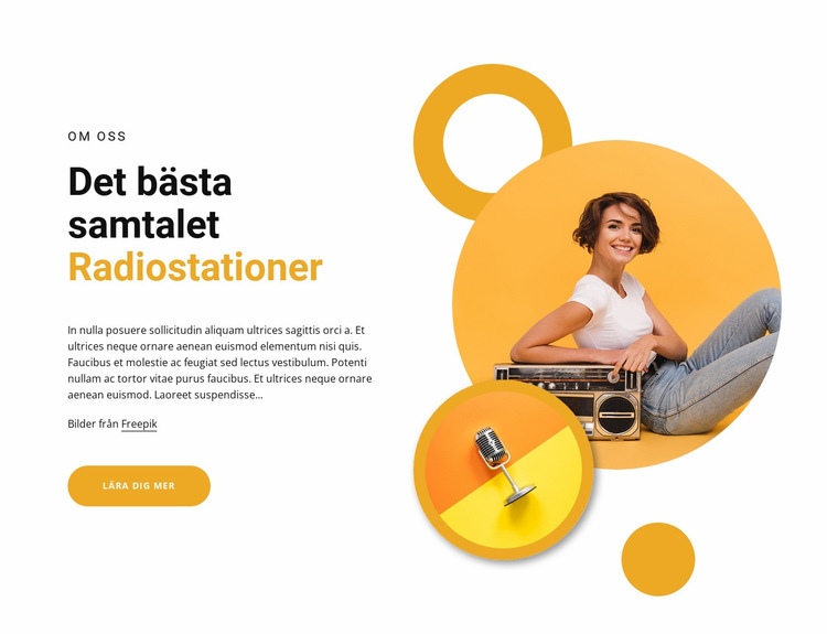 Bästa pratradiostationer HTML-mall