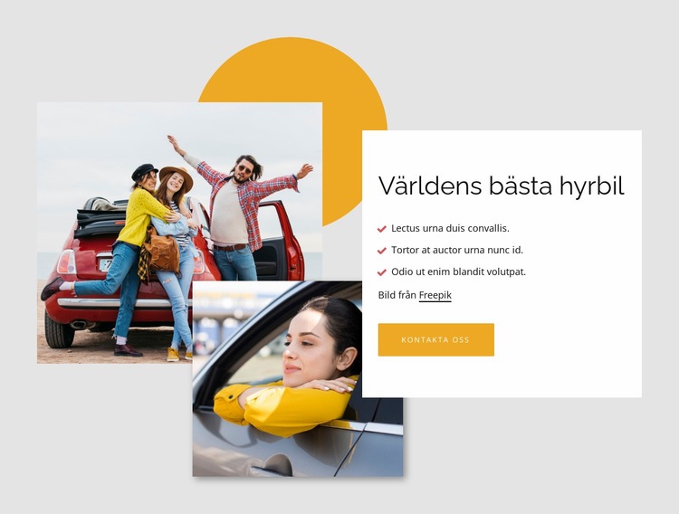 Världens bästa biluthyrning WordPress -tema