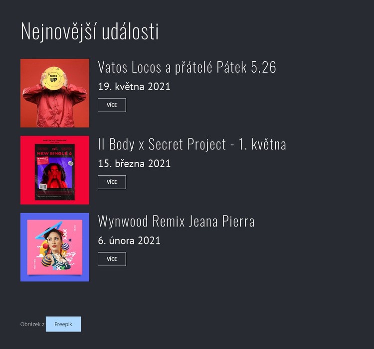 Nejnovější večírky Šablona CSS