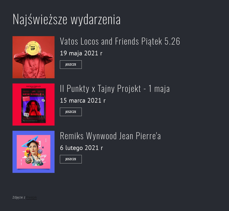 Najnowsze imprezy imprezowe Motyw WordPress