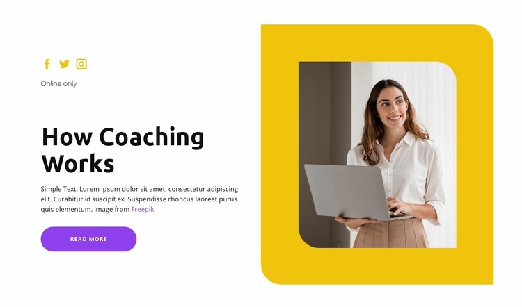 How is the training Website Template