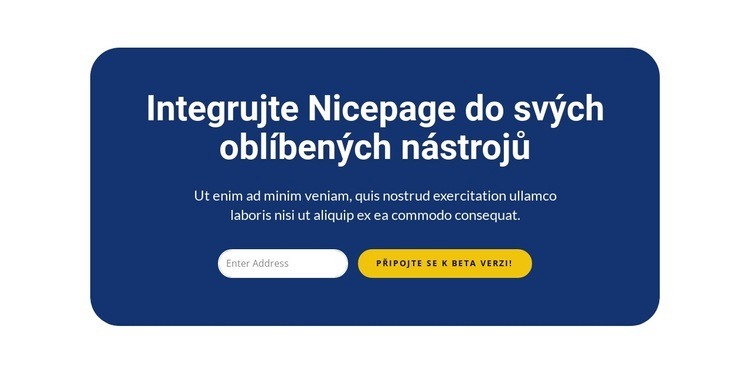 Integrujte Nicepage do svých oblíbených nástrojů Šablona CSS