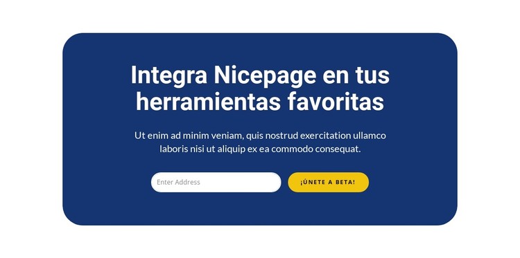 Integra Nicepage en tus herramientas favoritas Plantilla CSS