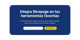 Integra Nicepage En Tus Herramientas Favoritas - Plantilla De Arranque