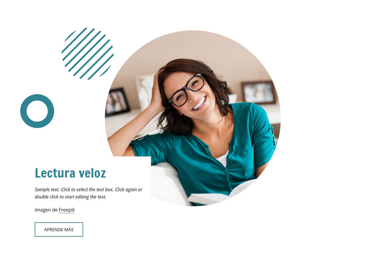 Lectura veloz Plantilla de sitio web