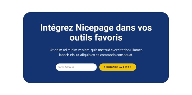 Intégrez Nicepage dans vos outils favoris Modèle de site Web