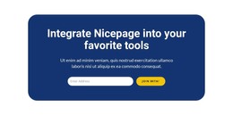 Integrate Nicepage into your favorite tools - Template by Nicepage