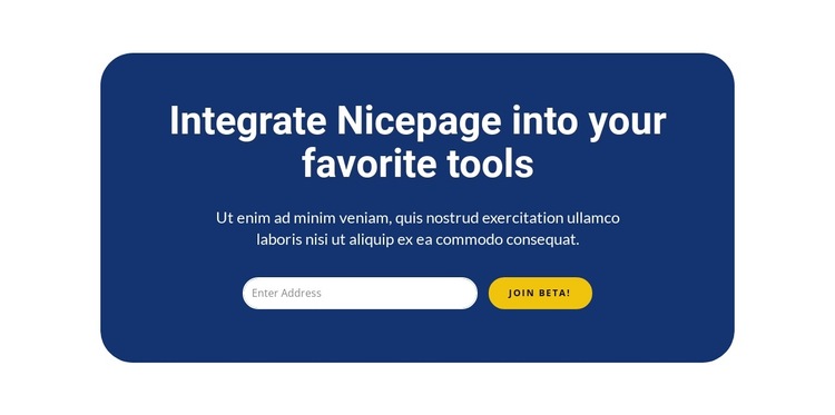 Integrate Nicepage into your favorite tools HTML5 Template