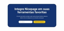 Construtor De Sites Exclusivo Para Integre Nicepage Em Suas Ferramentas Favoritas