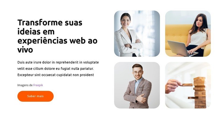 Eles chegaram ao sucesso Modelo HTML5