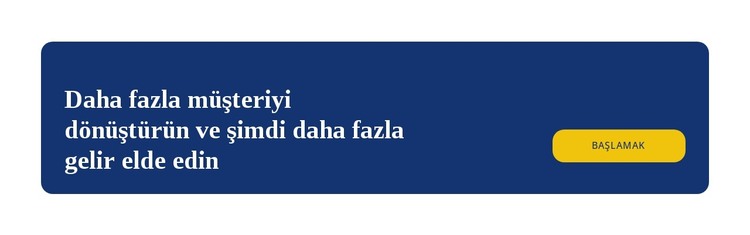 Daha fazla müşteri dönüştürün HTML Şablonu