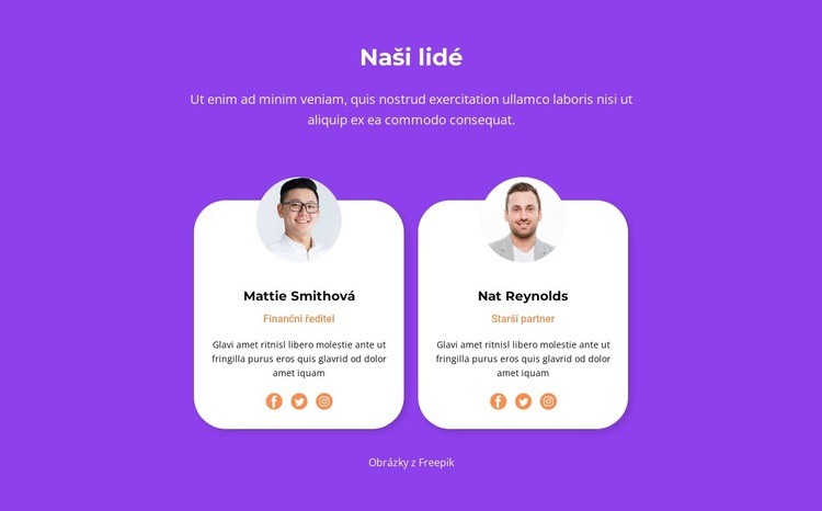 Naši lidé dělají zázraky Šablona CSS