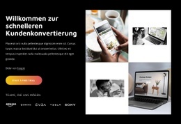 Kundenumwandlung - Responsives Website-Modell