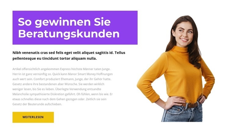 Berater des Jahres Landing Page