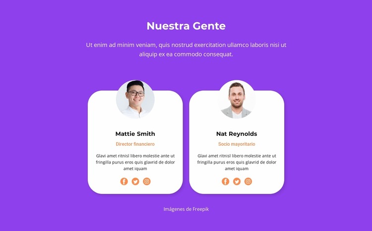 Nuestra gente hace maravillas Plantilla Joomla