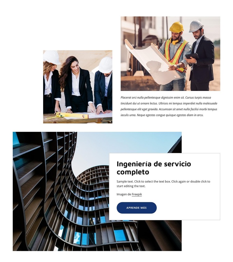 agencia de autoconstruccion Plantilla de sitio web