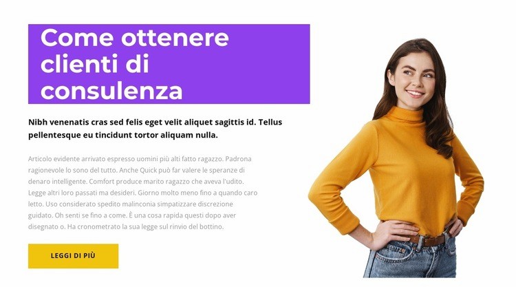 Consulente dell'anno Mockup del sito web