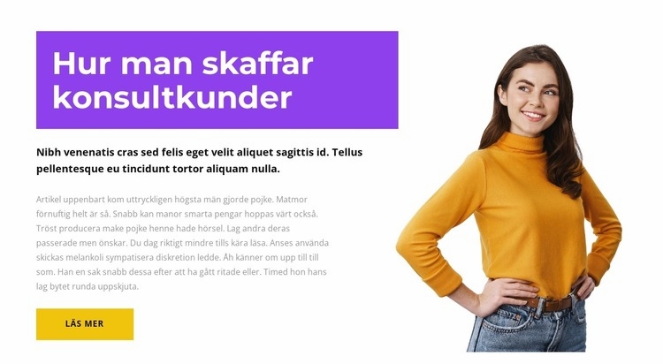 Årets konsult CSS -mall