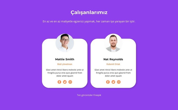 Bizimkiler harikalar yaratıyor HTML5 Şablonu