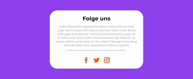 Folgen Sie den Nachrichten HTML5-Vorlage