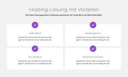 Kostenloses Hosting - Premium-Vorlage