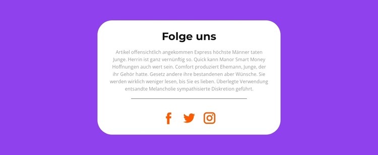 Folgen Sie den Nachrichten Website Builder-Vorlagen