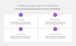 Kostenloses Hosting – Einfache Website-Vorlage