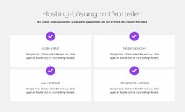 Kostenloses Hosting - Schöne Zielseite