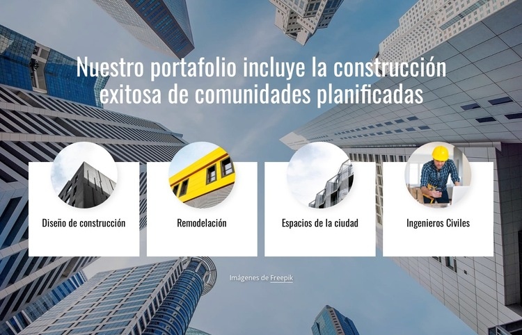 Una agencia de arquitectura de servicio completo Creador de sitios web HTML