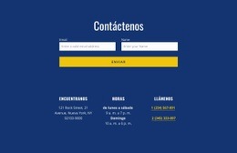 Formulario De Contacto Con Dirección: Maqueta De Sitio Web Fácil De Usar