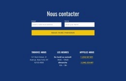 Formulaire De Contact Avec Adresse - Créateur De Sites Web Modernes