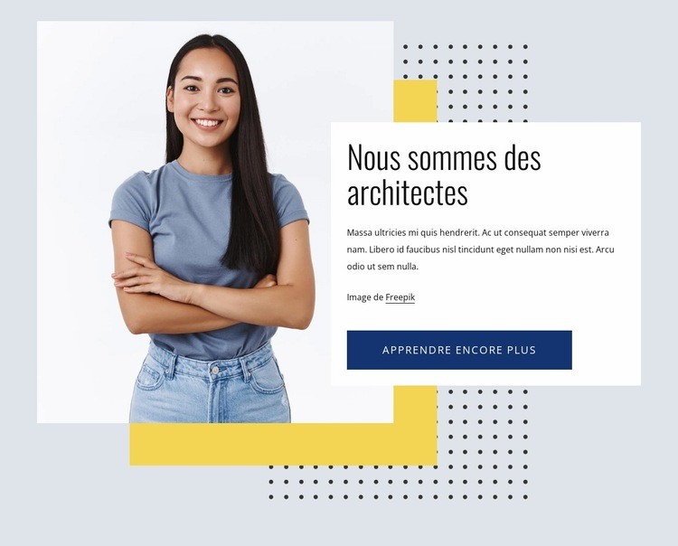 L'architecture en fonction de l'agence Modèles de constructeur de sites Web