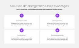 Modèle Polyvalent D'Une Page Pour Hébergement Gratuit