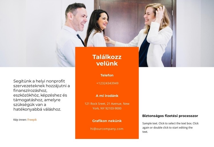 Örülök a találkozásnak Weboldal tervezés