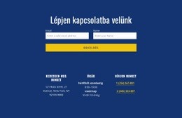 Kapcsolatfelvételi Űrlap Címmel – WordPress Téma Funkció