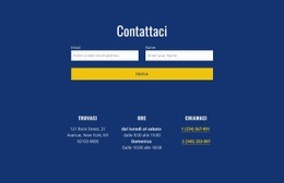 Modello Web Reattivo Per Modulo Di Contatto Con Indirizzo